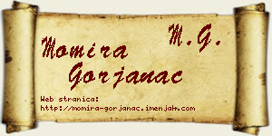 Momira Gorjanac vizit kartica